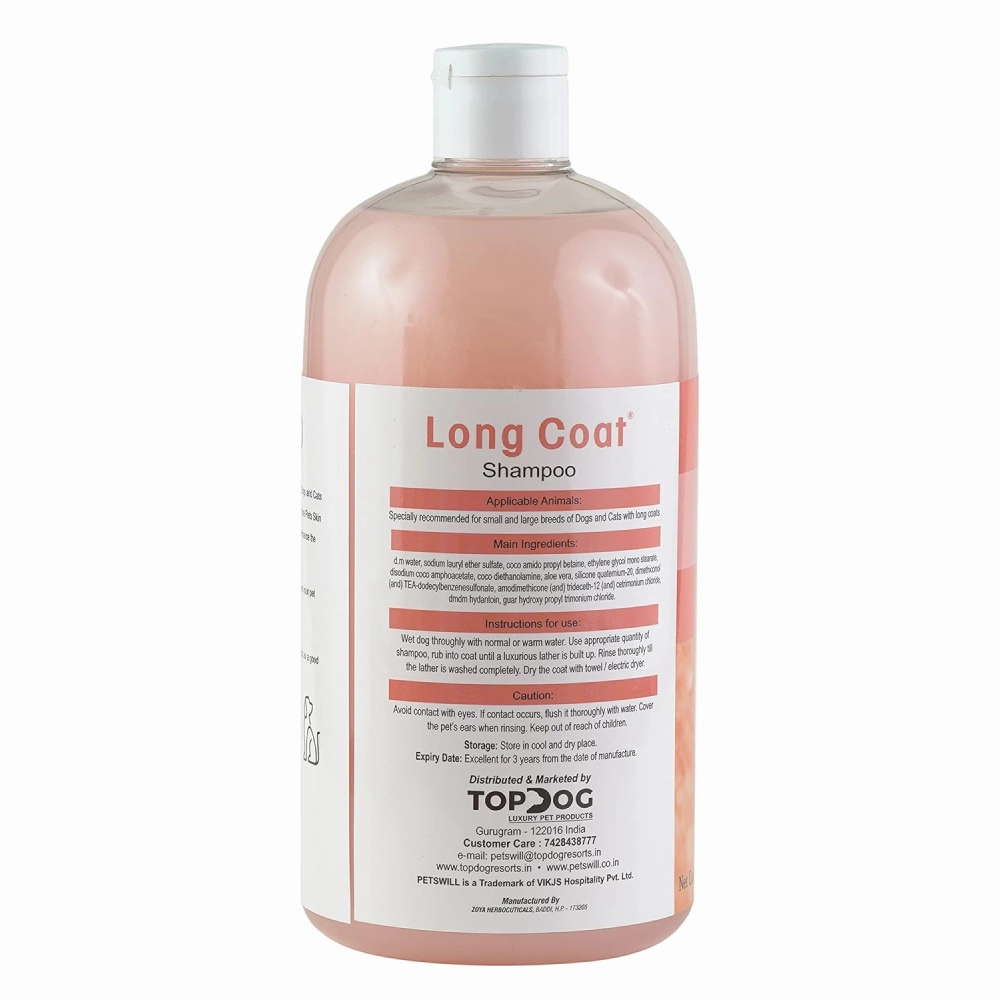 Petswill Long Coat Shampoo for Dogs and Cats