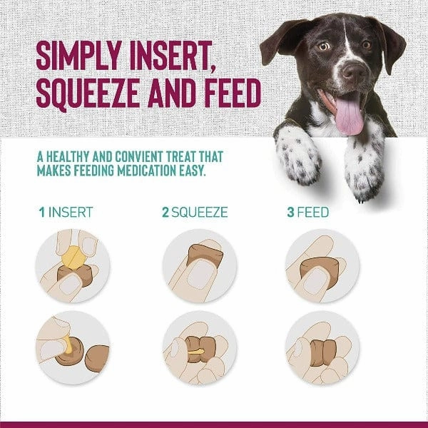 Pill Buddy Naturals Pill Hiding Treat for Dogs; Peanut Butter & Apple Recipe