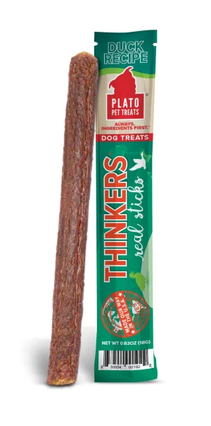 Plato Thinkers Duck Meat Single Stick Dog Treat