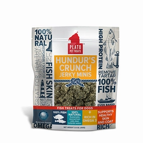Plato Hundurs Crunch Jerky Minis Fish Air-Dried Dog Treats