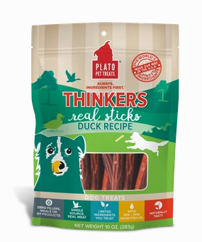 Plato Thinkers Duck Meat Stick Dog Treats