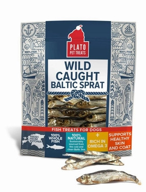 Plato Wild Caught Baltic Sprat Fish Treat for Dogs