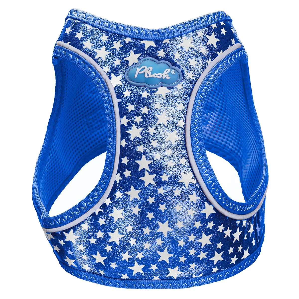 Plush Step In Glitter Glow In The Dark Dog Harness Navy