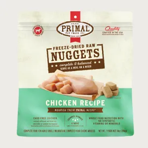 PRIMAL Freeze-Dried Raw Nuggets Chicken Recipe for Dogs