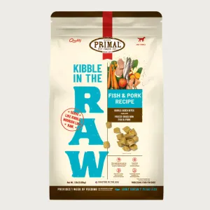 PRIMAL Kibble in the Raw Fish & Pork Recipe Dog Food