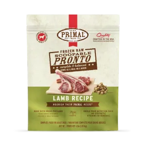 Primal Pronto Raw Frozen Lamb Dog Food