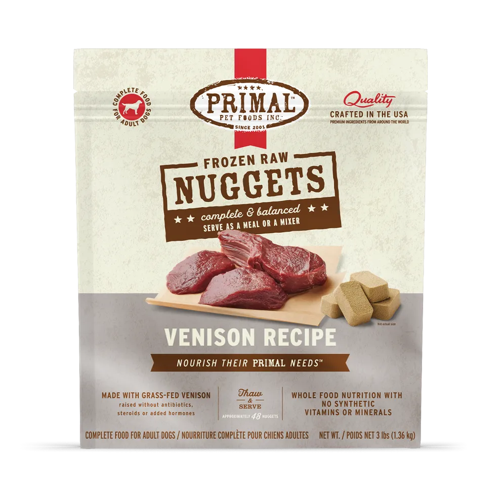 Primal Raw Frozen Venison Formula For Dogs