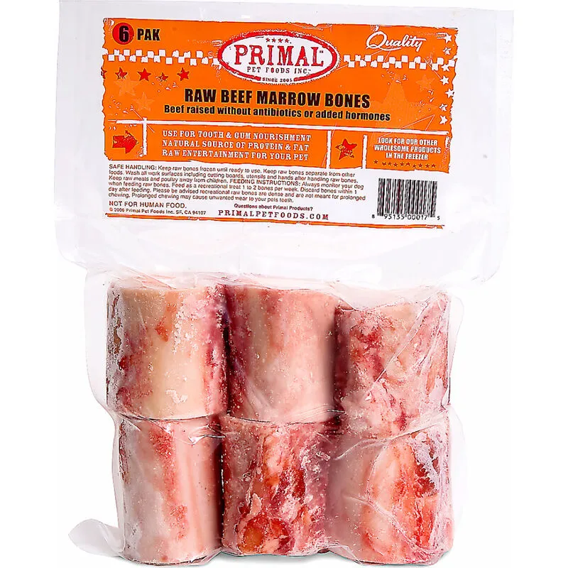 Primal Raw Recreational Beef Marrow Bone
