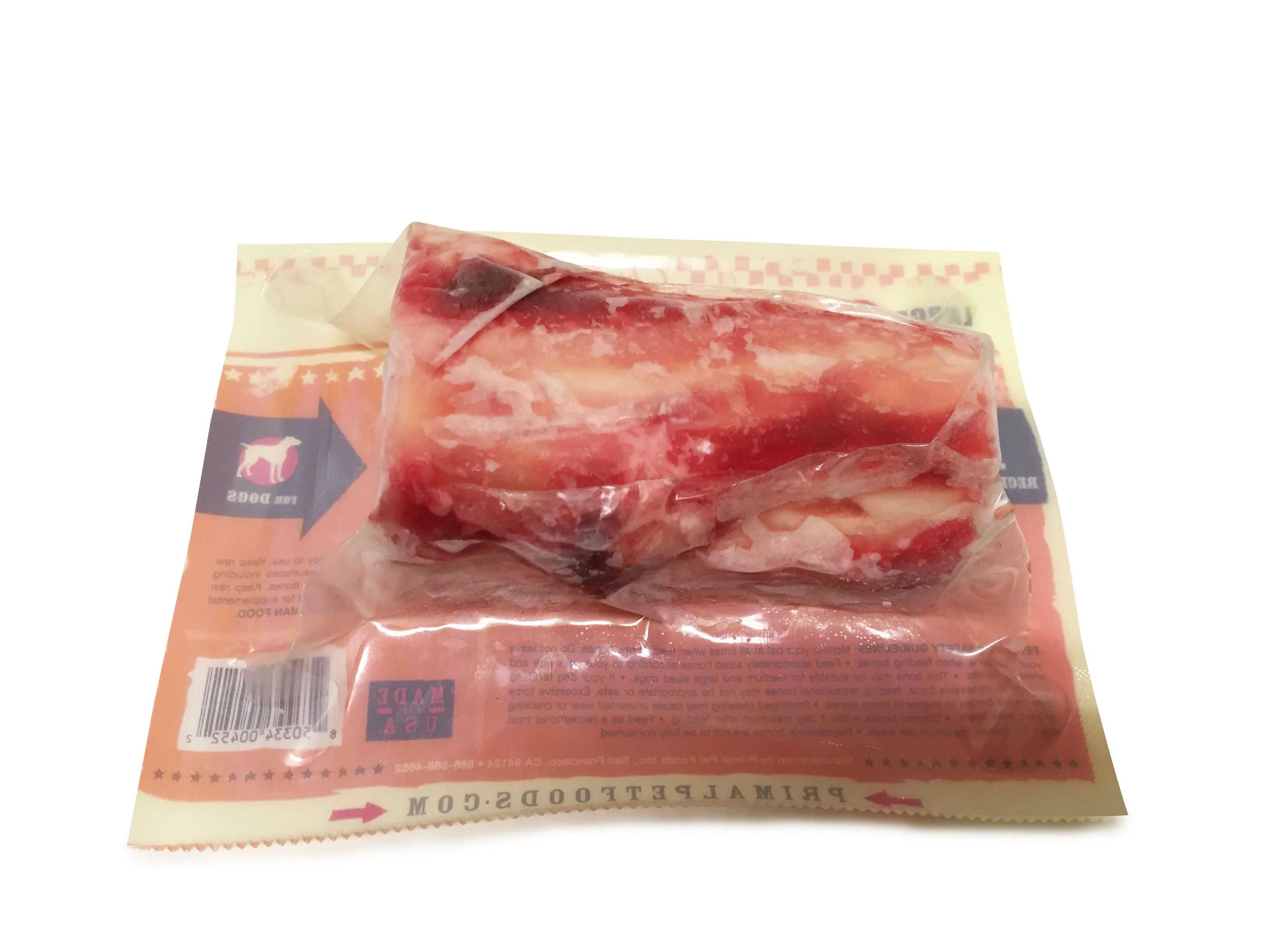 Primal Raw Recreational Beef Marrow Bone