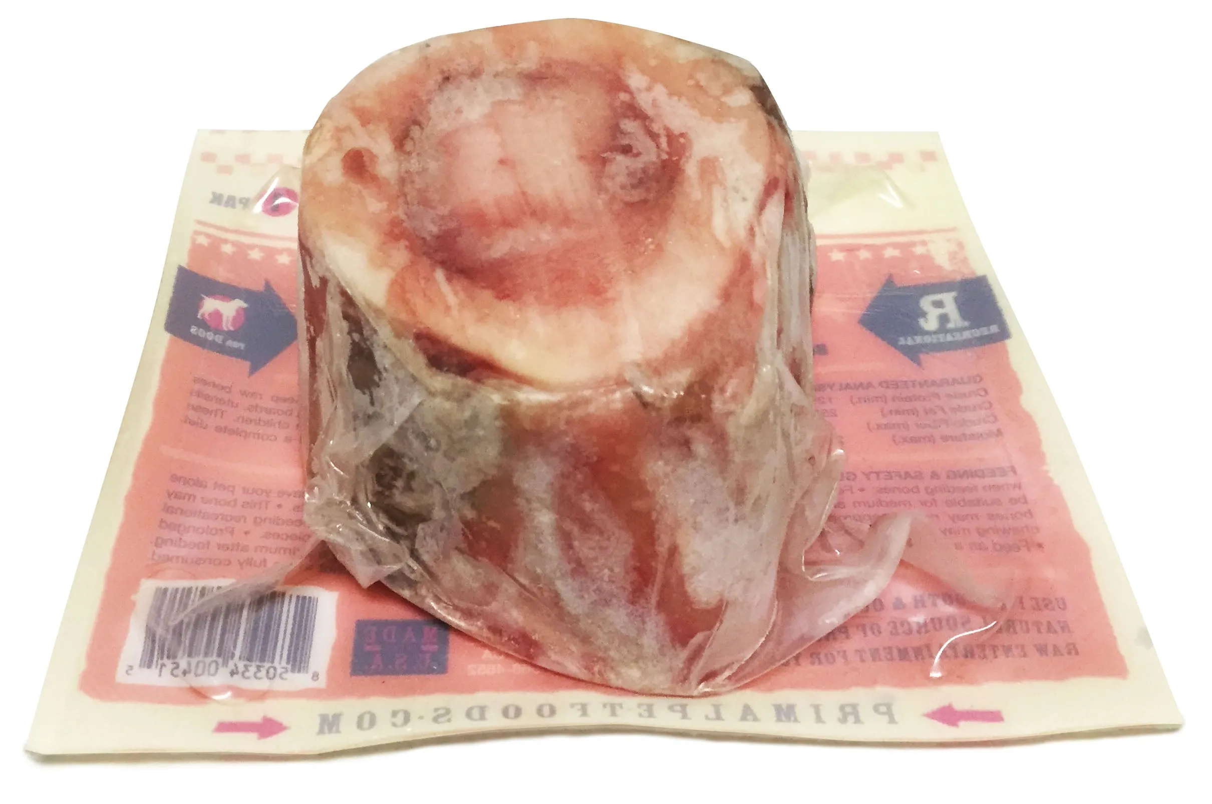 Primal Raw Recreational Beef Marrow Bone