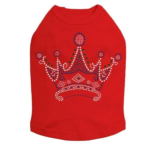 Princess Crown Rhinestone Dog Tank