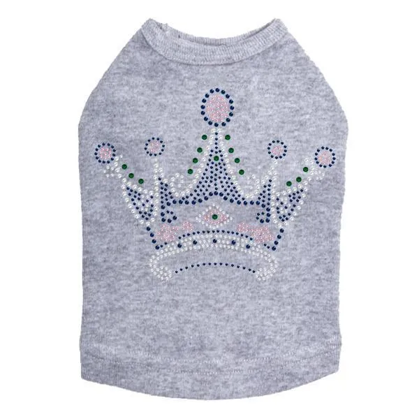 Princess Crown Rhinestone Dog Tank