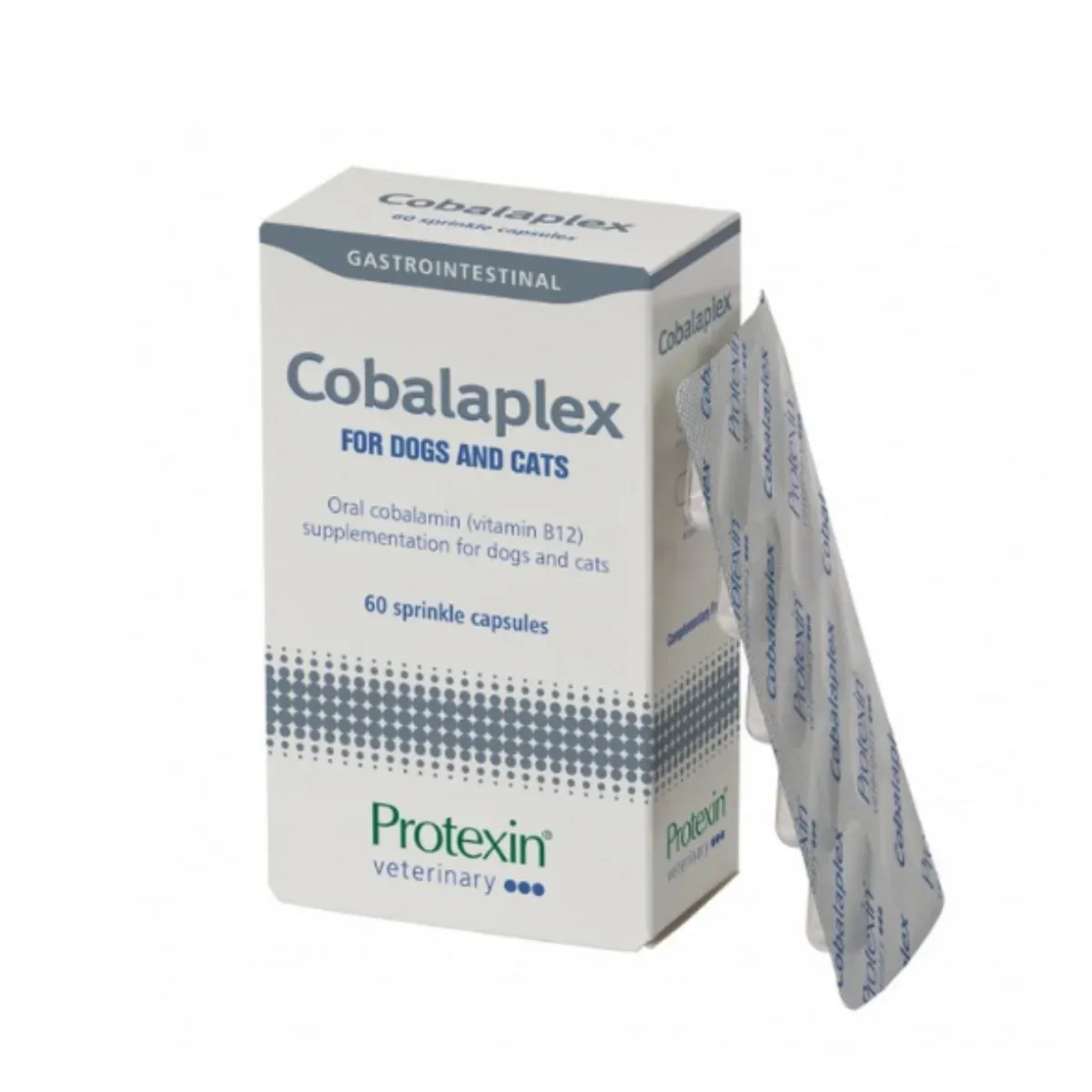 Protexin - Cobalaplex Vitamin B12 & B9 supplements for Dogs & Cats 60 Capsules