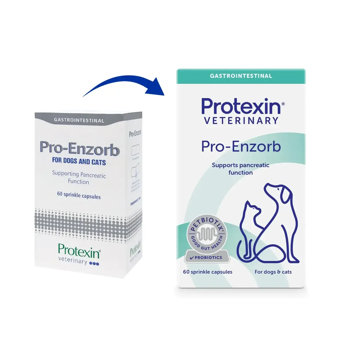 Protexin - PRO-ENZORB (Pancreatic Supplement for Dogs & Cats) 60 Capsules