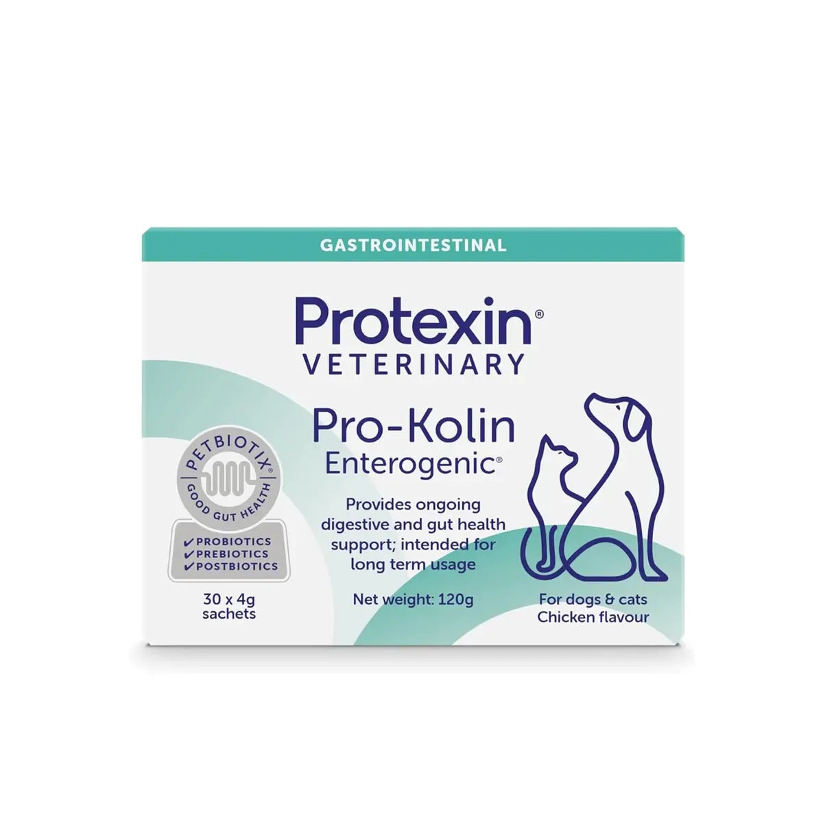 Protexin - Pro-Kolin Enterogenic (Digestive Supplement for Dogs & Cats) 4g x 60 Sachets