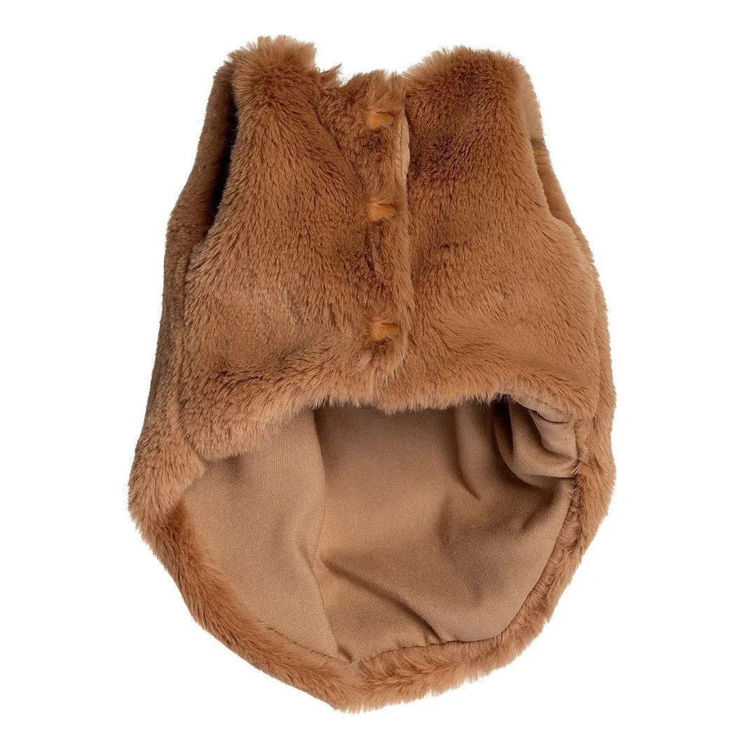 Puffy Brown Dog Vest