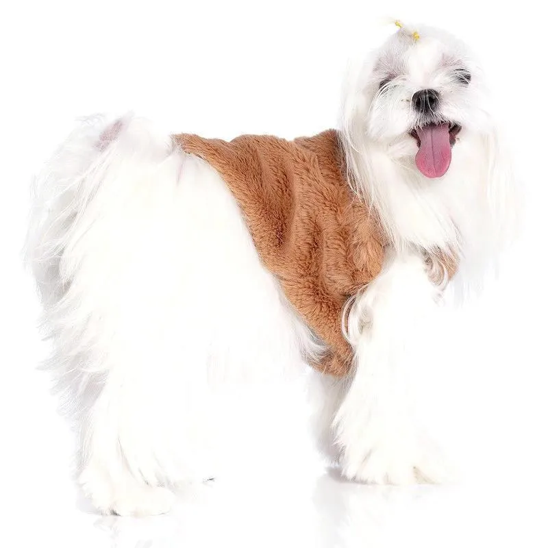 Puffy Brown Dog Vest