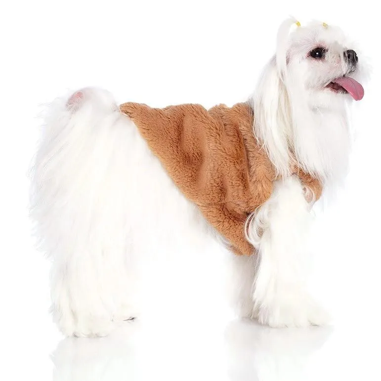 Puffy Brown Dog Vest