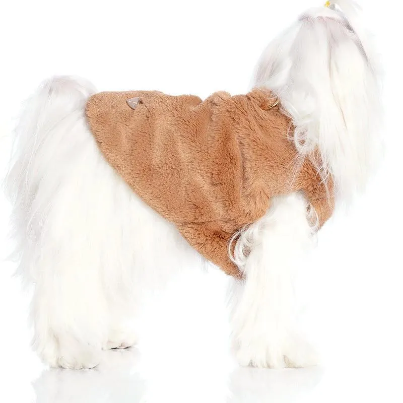 Puffy Brown Dog Vest