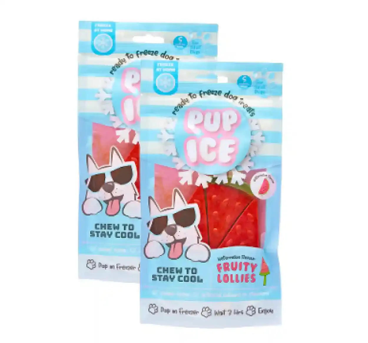 Pup Ice Watermelon Flavoured Fruity Lollies Dog Treat