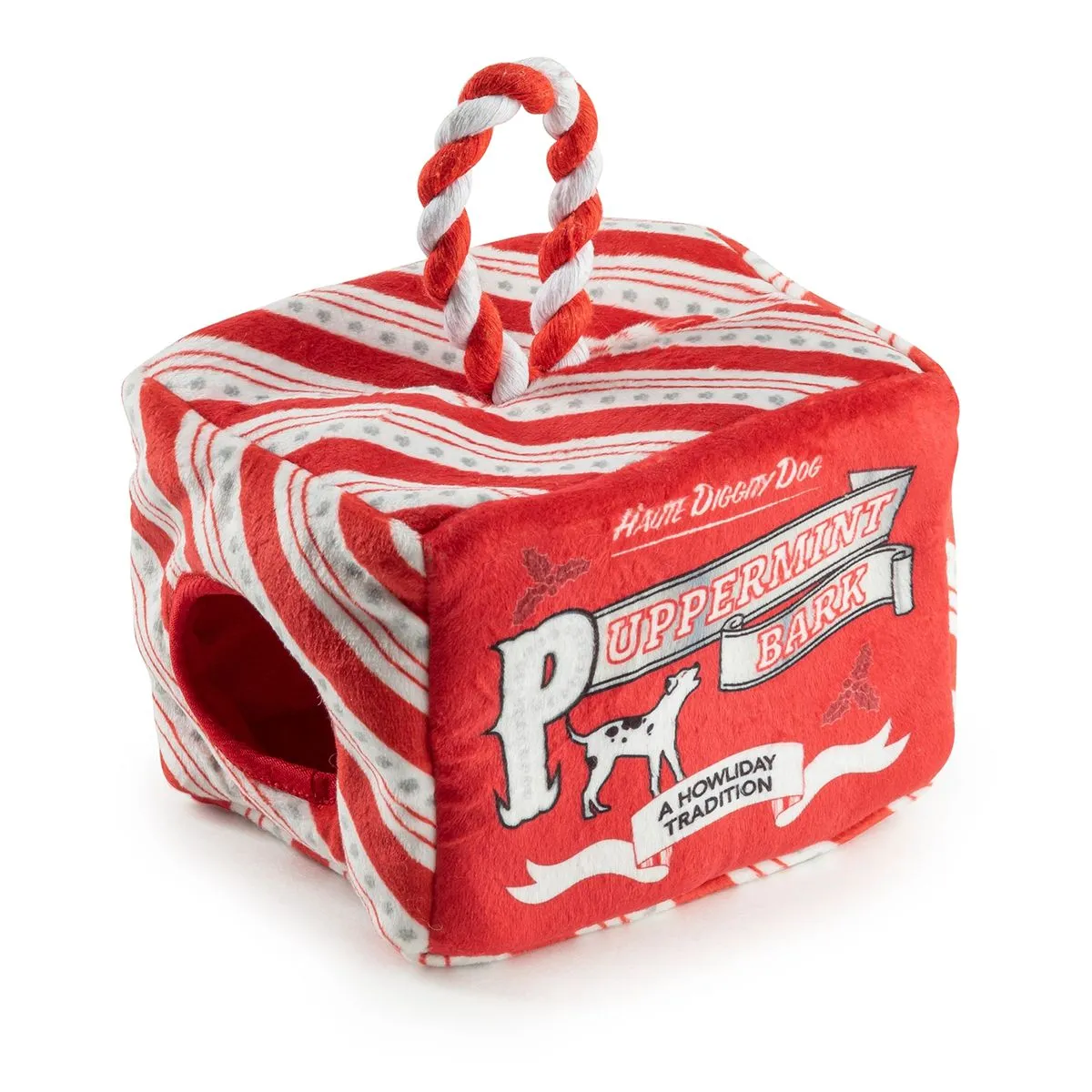 Puppermint Bark Christmas Activity House Dog Toy