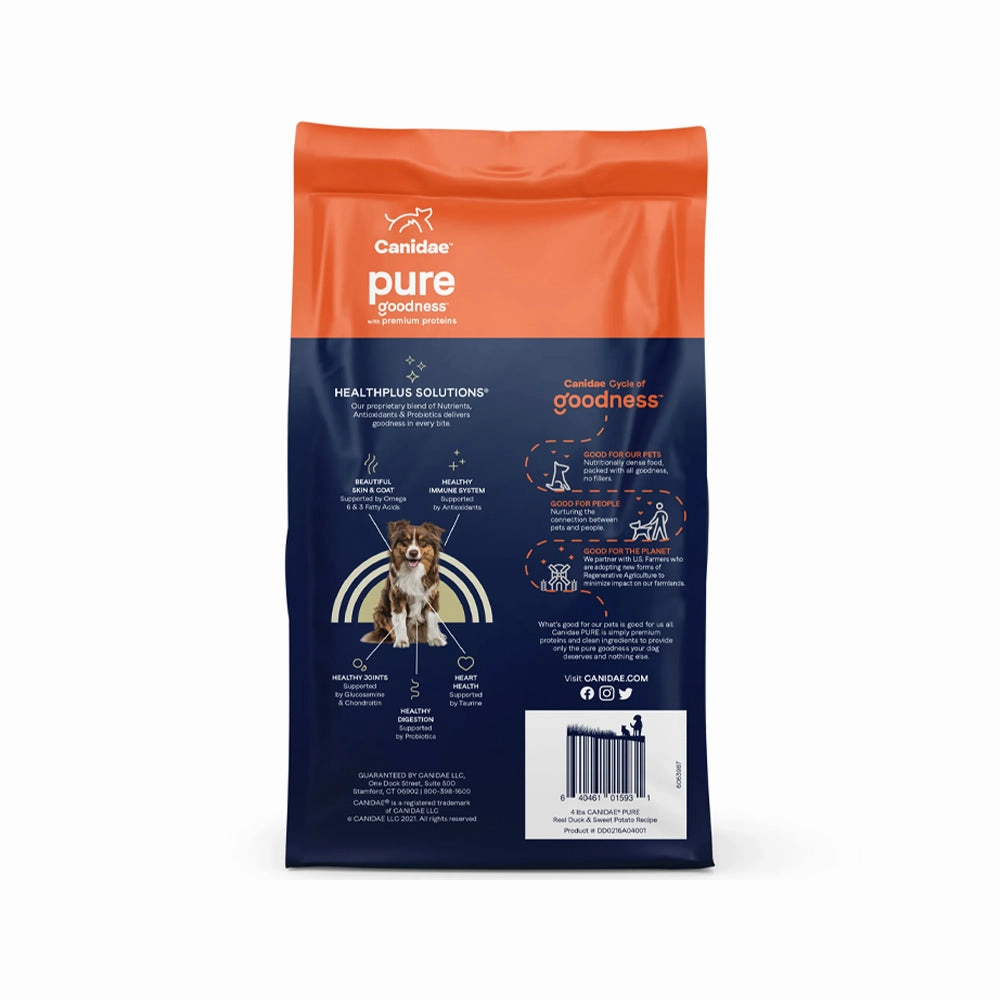 PURE Grain Free Dog Dry Food - Duck & Sweet Potato