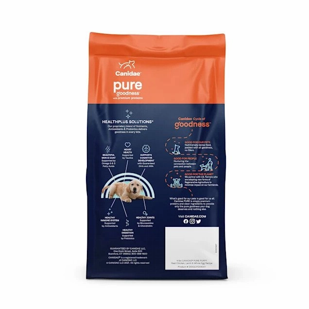 PURE Grain Free Dog Dry Food for Puppies - Chicken, Lentil & Whole Egg