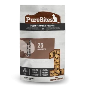 PureBites Freeze Dried Food Toppers For Cats - Turkey 80g