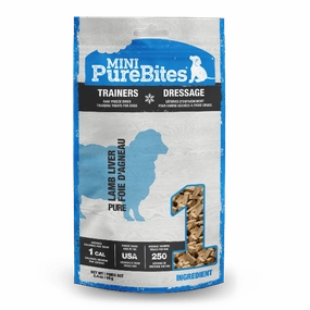 PureBites Freeze Dried Mini Training Lamb Liver Dog Treats, 68g