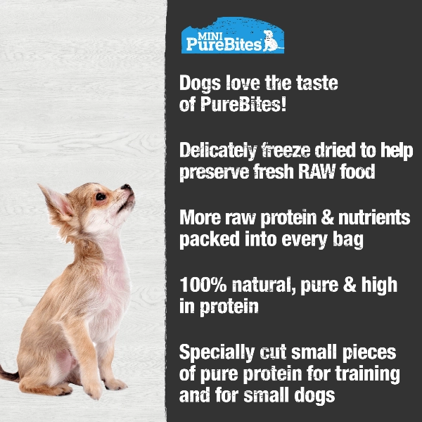 PureBites Freeze Dried Mini Training Lamb Liver Dog Treats, 68g