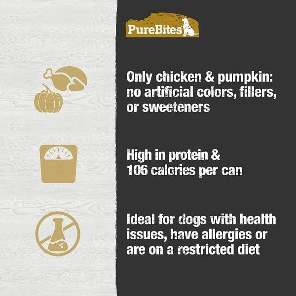 PureBites Pure Protein Chicken & Pumpkin Pt for Dogs