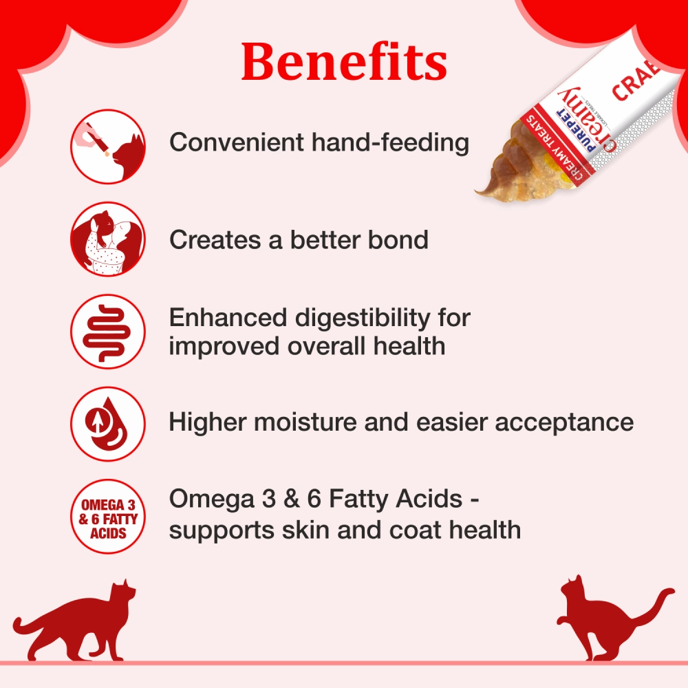 Purepet Crab and Chicken Lickable Creamy Treats for Cats