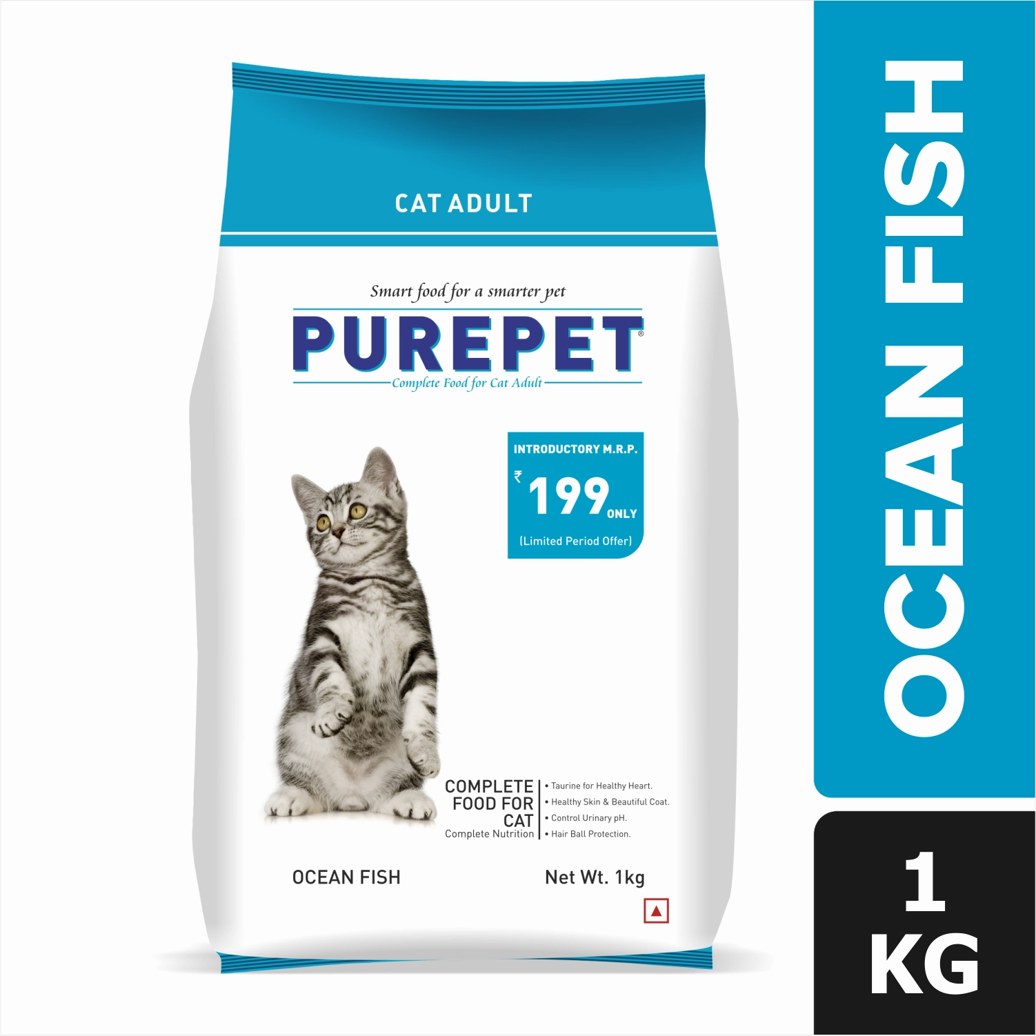 Purepet Mackerel and Ocean Fish Adult Cat Dry Food Combo