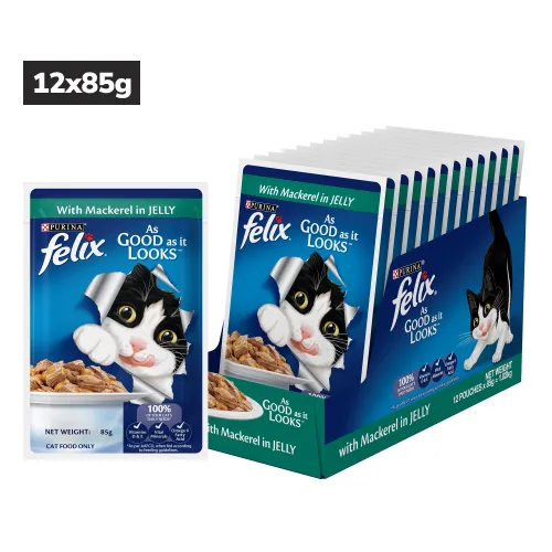 Purina Felix Tuna Jelly Adult Wet Food, Me O Creamy Chicken Liver Cats Treat Combo