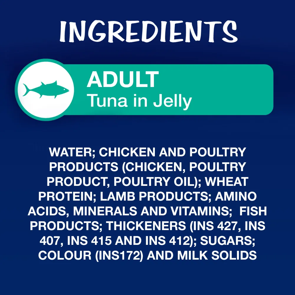 Purina Felix Tuna Jelly Adult Wet Food, Me O Creamy Chicken Liver Cats Treat Combo