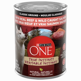 Purina ONE True Instinct with Beef & Salmon Canned Dog Food