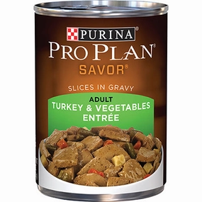 Purina Pro Plan Adult Turkey & Vegetable Entre Canned Dog Food