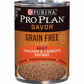 Purina Pro Plan Grain Free Adult Chicken & Carrots Entre Classic Canned Dog Food