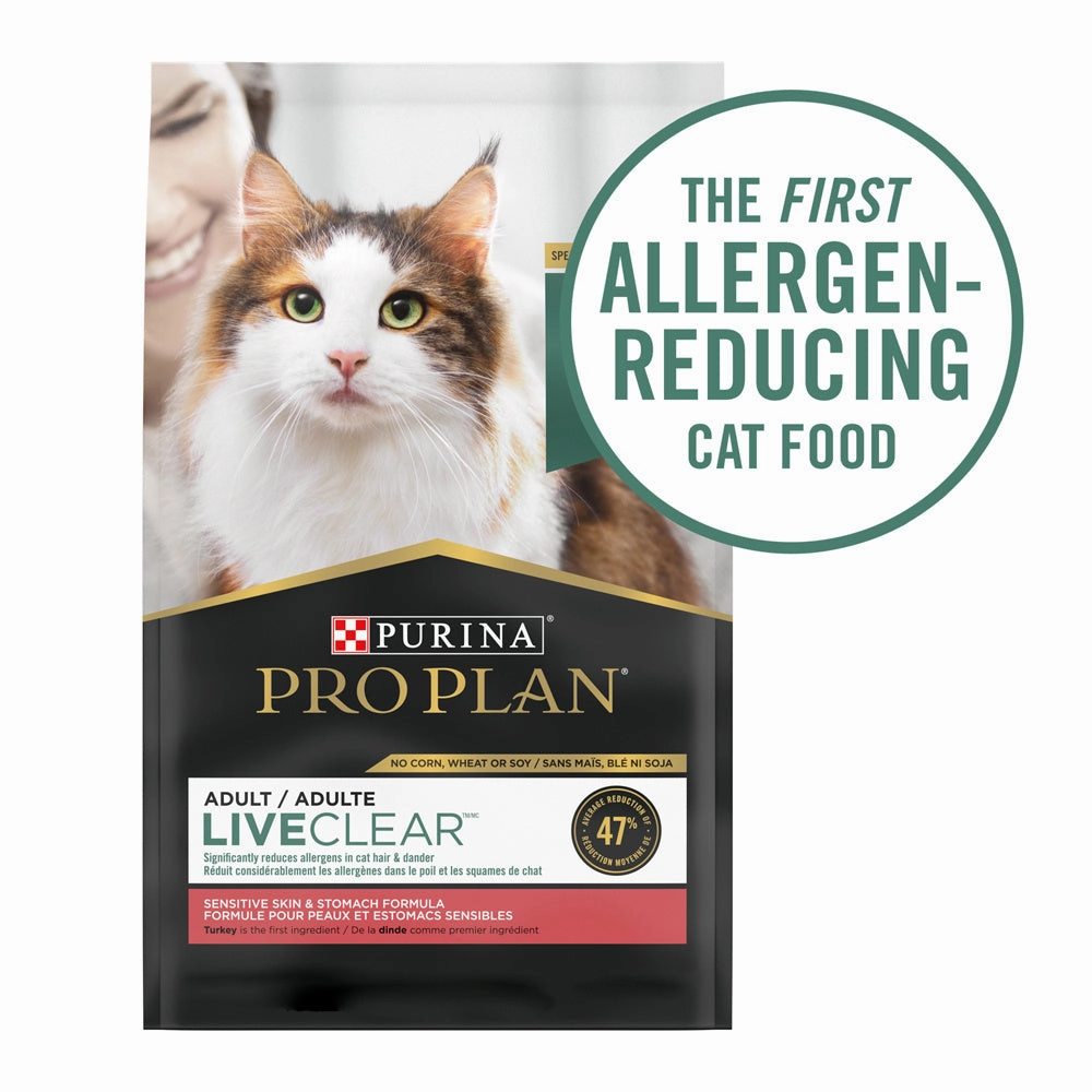 Purina Pro Plan LIVECLEAR Sensitive Stomach Sensitive Skin & Stomach Turkey & Oatmeal Dry Cat Food