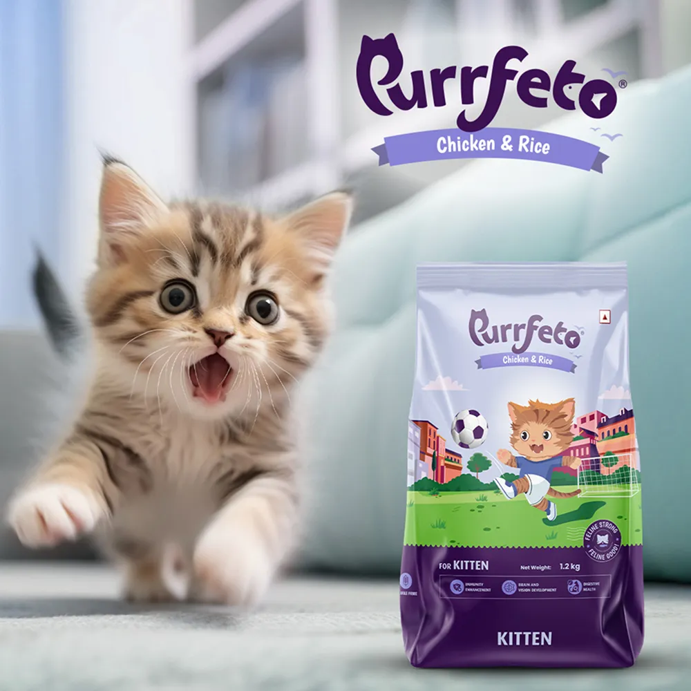 Purrfeto Chicken and Rice Kitten Cat Dry Food