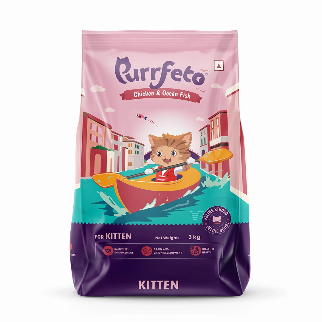 Purrfeto Chicken and Ocean Fish Kitten Cat Dry Food