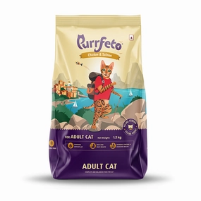 Purrfeto Chicken and Salmon Adult Cat Dry Food