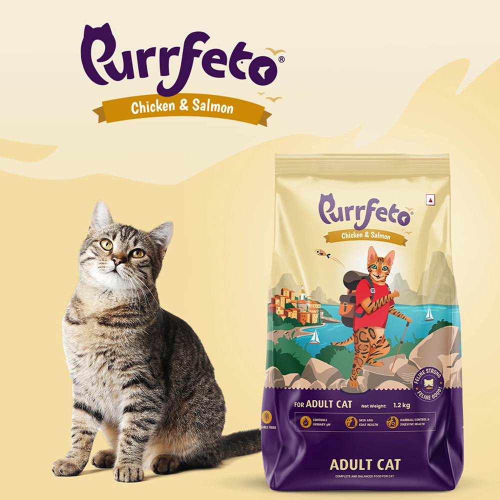 Purrfeto Chicken and Salmon Adult Cat Dry Food