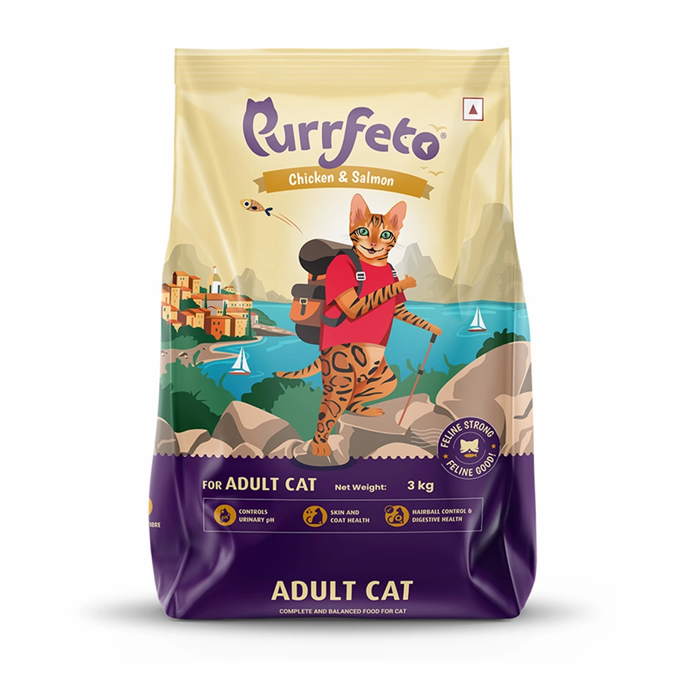 Purrfeto Chicken and Salmon Adult Cat Dry Food