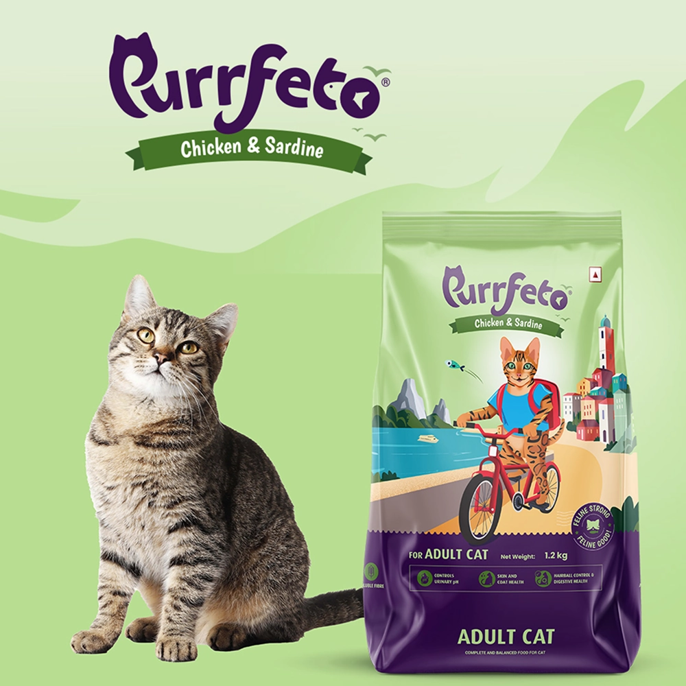 Purrfeto Chicken and Sardine Adult Cat Dry Food