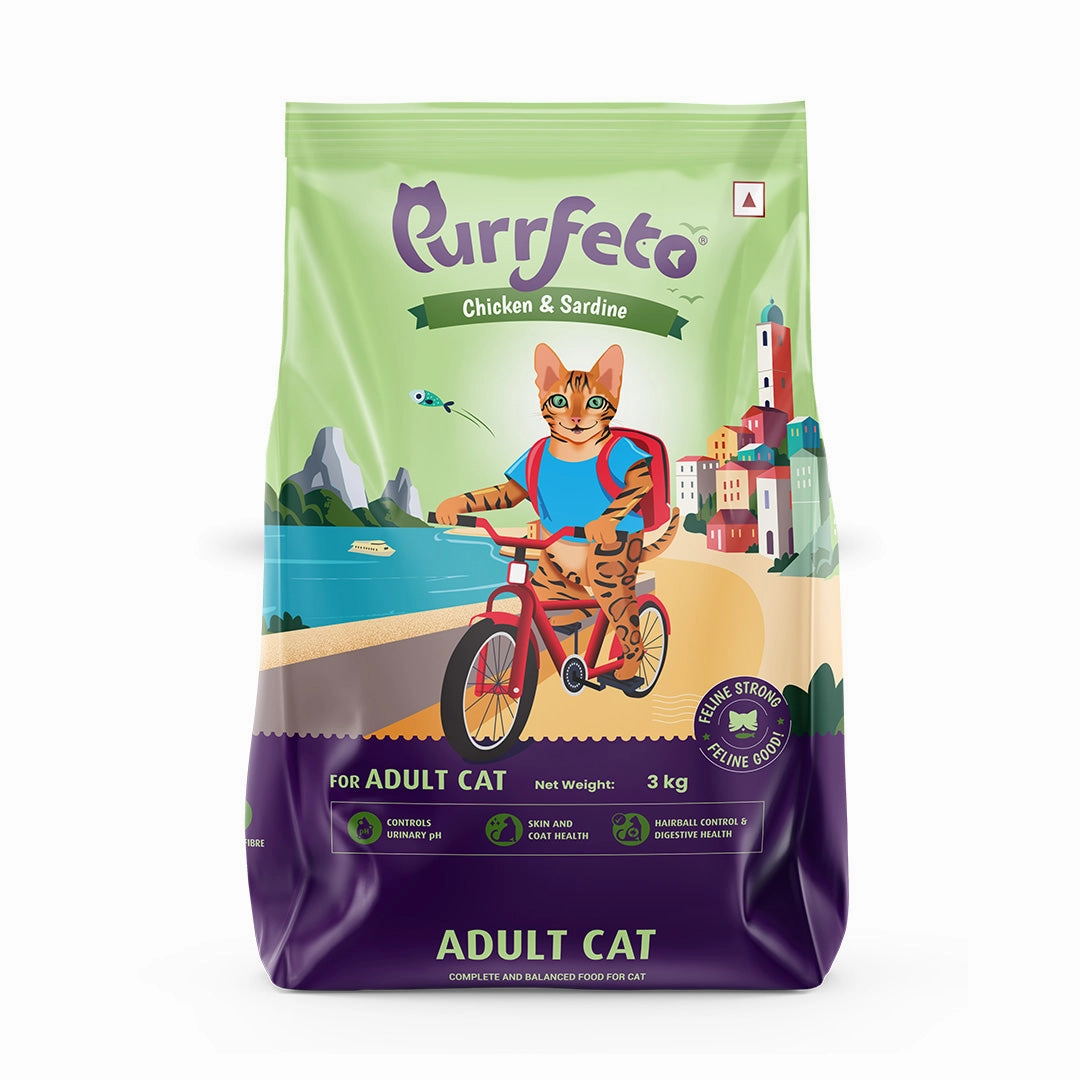 Purrfeto Chicken and Sardine Adult Cat Dry Food