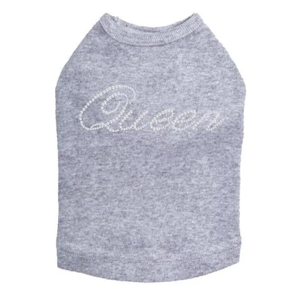 Queen Rhinestone Dog Tank