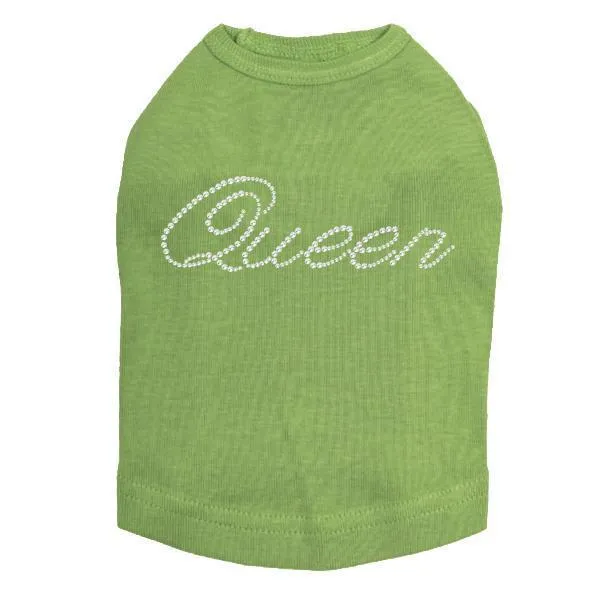 Queen Rhinestone Dog Tank