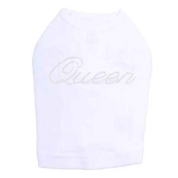 Queen Rhinestone Dog Tank