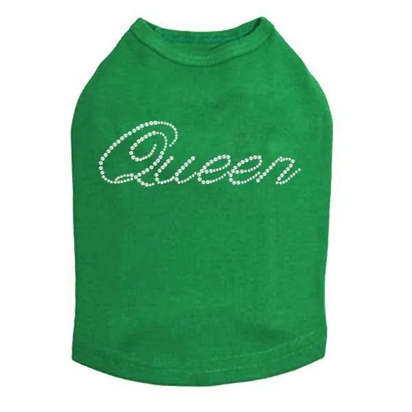 Queen Rhinestone Dog Tank